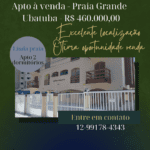 VENDE-SE APTO 2 DORM – MOBILIADO – ED. SERRAMAR – PRAIA GRANDE – UBATUBA